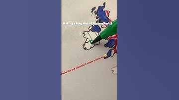Making a Flag Map of Europe Part 2 inspired by Chalkie Map #ireland #map #europe #drawing