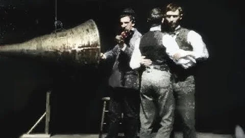 The First Film With Sound (1894) HD Colourized