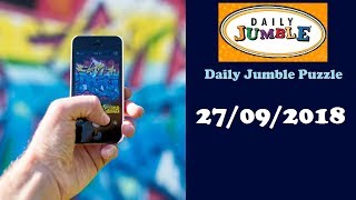 Daily Jumble September 27 2018 | Jumble Answers for 09/26/2018
