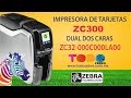 IMPRESORA DE TARJETAS ZEBRA ZC300 DUAL DOS CARAS USB CREDENCIALES