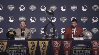 Cotton Bowl press conference: Ohio State's Ryan Day, Missouri's Eliah Drinkwitz discuss matchup