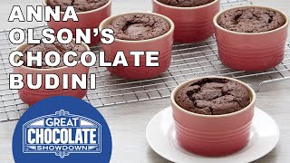 Anna Olsons Warm Chocolate Budini Recipe Great Chocolate Showdown