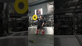 15kg/33lb Plate Flips x 10 reps.