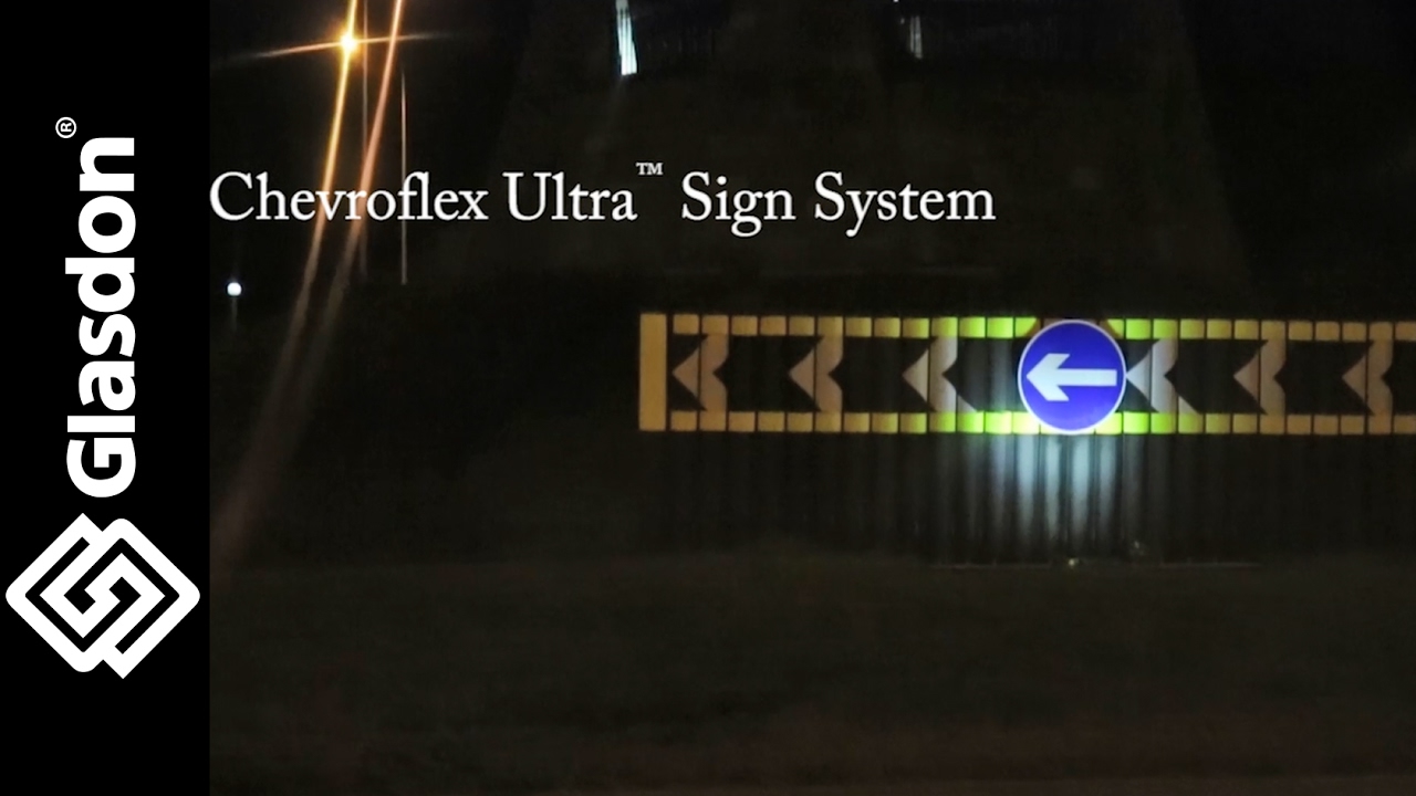 Glasdon UK | Chevroflex Ultra™ Sign System - YouTube