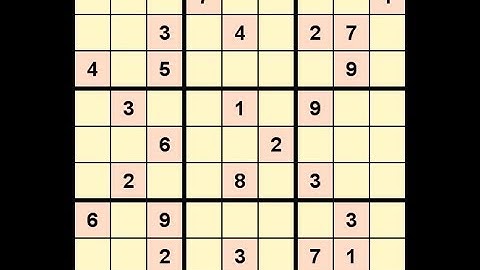 Self Solving Sudoku Guardian Hard 3961 animated - Locked Candidates Claiming