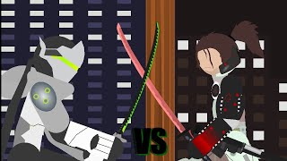 genji vs jetstream Sam [Stick nodes Animation]