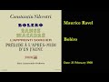Capture de la vidéo Ravel:  Bolero (Paris Conservatoire 1958)