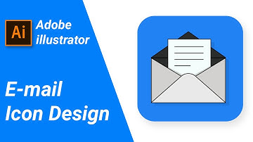 Adobe illustrator Tutorial - How to make a E-mail Icon Design