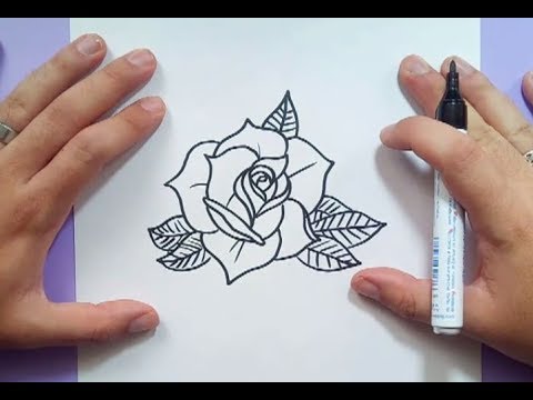 Featured image of post Dibujos De Rosas Faciles De Hacer Cuando usted comienza a esbozar los p talos de rosa