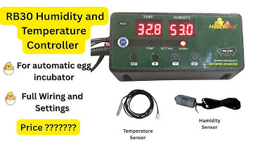 Hatchpro RB30 Humidity and Temperature controller for automatic egg incubator | Wiring and setting