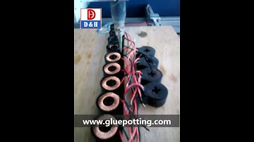 glue potting machine for sensor, transformer