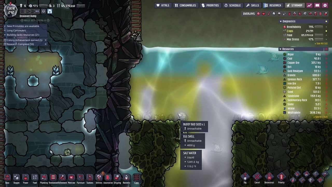 Oxygen Not Included: Starting to think about long term power