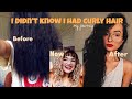 my curly hair journey I didn't know my hair was curly / wavy