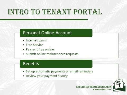 How to Use Your Tenant Portal