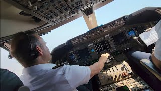 cockpit view. BOEING 747 TAKEOFF FROM CHINA 🇨🇳.  Can you understand the Chinese ATC?