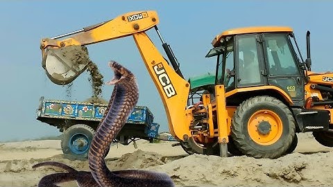 JCB 3dx and dumper loading video