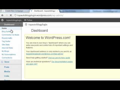 iAutoblog Tutorials - How to Autoblog on Wordpress.com with iAutoblog
