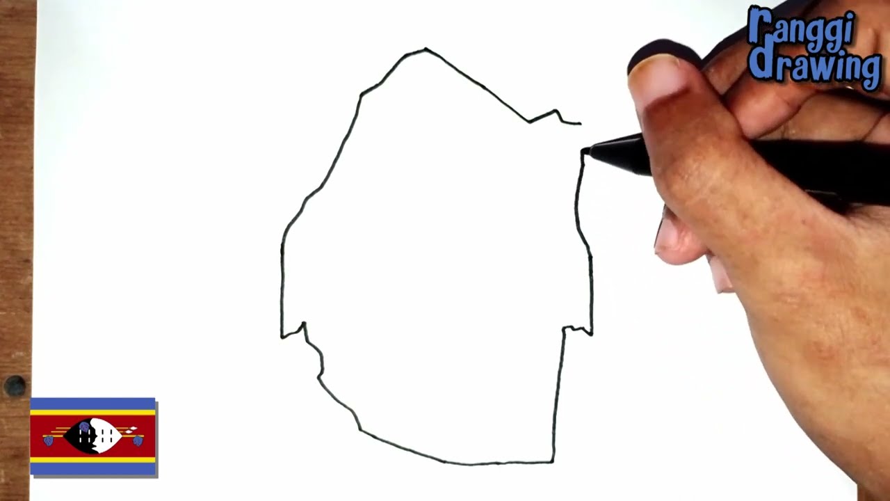 How to Draw Map of Eswatini