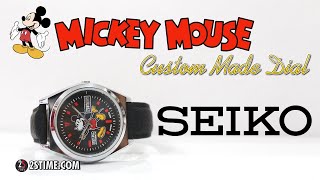 SEIKO 5 Caliber 6309 | MICKEY MOUSE Custom Made Dial - YouTube