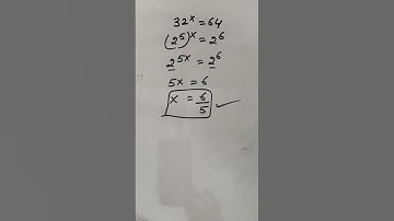 32^x=64 Nice Square root Math Simplification Olympiad Nice exponent #maths #shorts #viralshorts