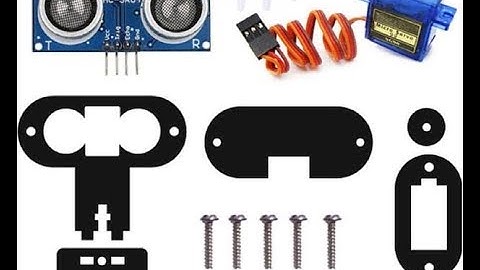 Ultrasonic sensor servo assembly 6WD Curious Chassis