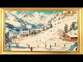 Vintage Ski Resort Art Retro Winter Sports Design Frame TV Screensaver Display In 4K UHD 005 mp3