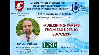 Virtual Program  Excellence in Teaching & Research , Webinar by Dr  Ali Faizan