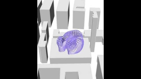 Grasshopper form and aperture iterations of relocated Harbin Opera House for maximum lighting