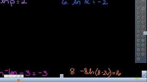 8.6 Solving Natural Log Equations