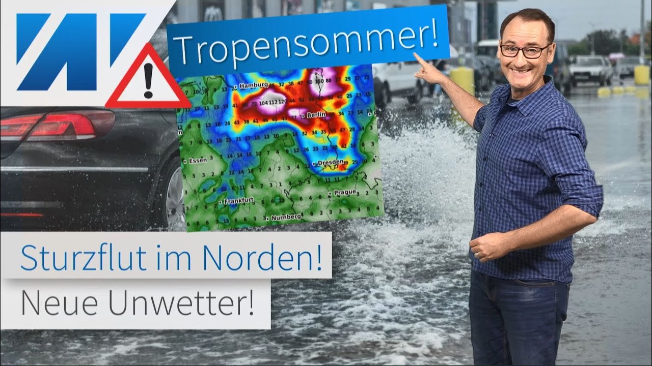 Warnung: Tropensommer! Nächste Woche neuer Hitzepeak und wieder Unwetter mit Sturzfluten!