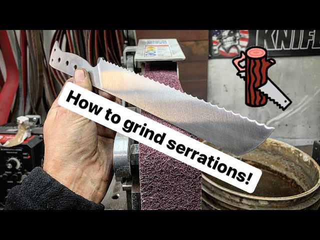 How to ADD DIY SERRATIONS to your favorite pocket knife! (custom blade hack  #1) 