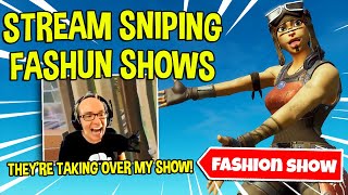I STREAM SNIPED a FASHION SHOW with an ARMY OF FAMOUS YOUTUBERS and this happened...