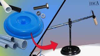 DIY Microphone stand with PVC pipe | Mic stand |