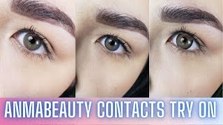 AnmaBeauty Contact Lens Try On | On Hazel Eyes