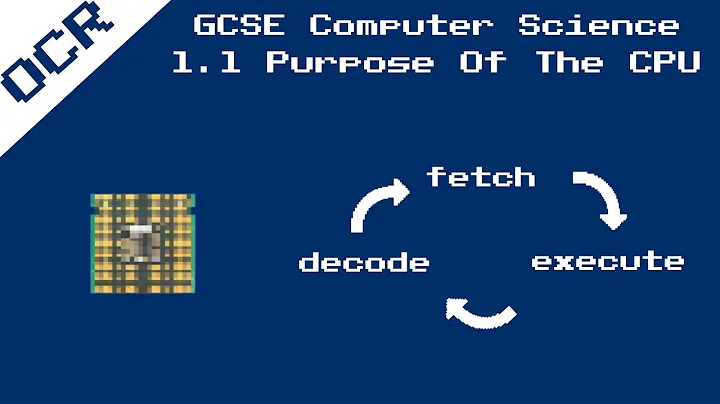 1.1 The Purpose Of The CPU | OCR GCSE Computer Science