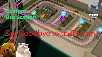 Cities Skylines 2 | Build working custom bus station