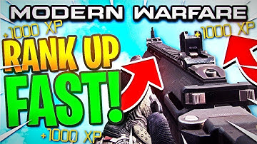 ULTIMATE GUIDE ON HOW TO LEVEL UP FAST ON MODERN WARFARE ( RANK UP FAST TIPS )