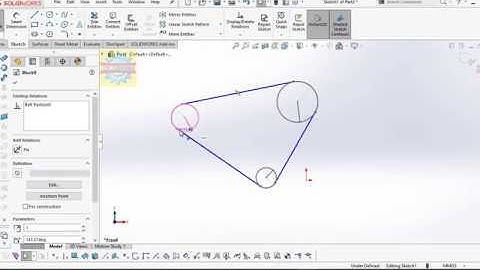 「DESIGN 35」 How to draw chain belt by block - solidworks tutorial