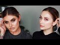 GLAM VS NATURAL MAKEUP - GRWM ft. GINA SHKEDA | JAMIE GENEVIEVE