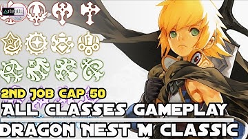 Dragon Nest M Classic: Alle klassen 2e baan Vaardigheidsshowcase Niveau 50 [MMORPG Mobiel op Andr...