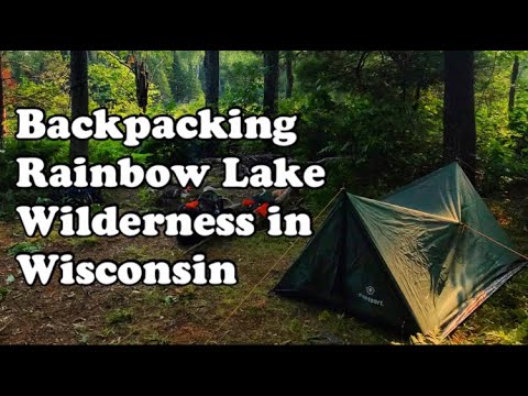 Backpacking Rainbow Lake Wilderness in Wisconsin