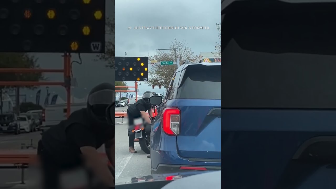 Drivers Pulls Out Gun On Motorcyclist During Road Rage Incident