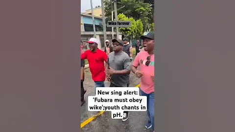 fubara must obey wike, youth chants in pH protest #governance #apc #latestnews #wike #fubara