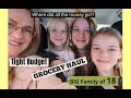 What happened to our budget??? LARGE FAMILY GROCERY HAUL