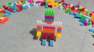 Satisfying Diy Robot | ASMR Building blocks | lego block | block game#asmr#buildingblocks#asmrsounds