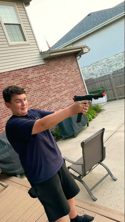 AAP-01 airsoft gun test fire
