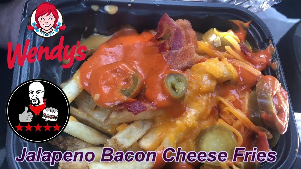 WENDYS NEW JALAPENO BACON CHEESE FRIES REVIEW YouTube
