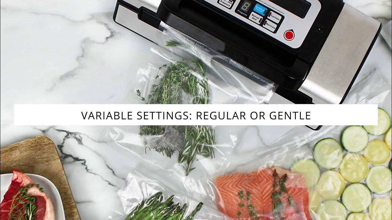 NESCO VS12, Deluxe Vacuum Sealer with Bag Starter Kit and Viewing Lid