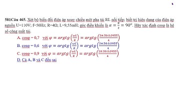 Tính hệ số công suất của tải của bộ biến đổi điện áp xoay chiều 1 pha tải RL nối tiếp