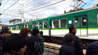令和2年元日 京阪電車伏見稲荷駅の混雑